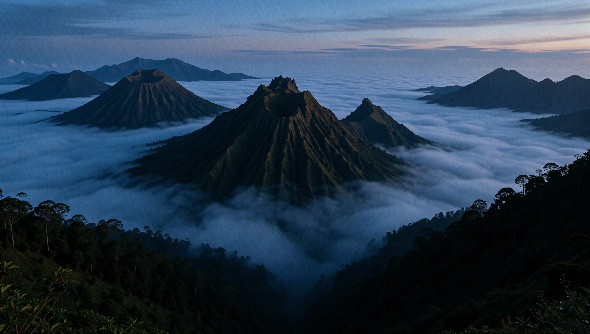 Indonesian Highlands at Dawn