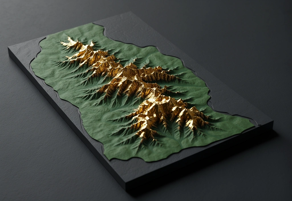 Topographic Sourcing Map